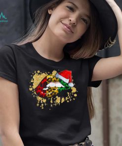 Sexy Lips Black African Flag Girl American Melanin Christmas T Shirt