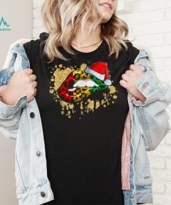 Sexy Lips Black African Flag Girl American Melanin Christmas T Shirt