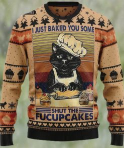 Shut The Fucupcakes Christmas, Ugly Christmas Sweater Sweatshirt