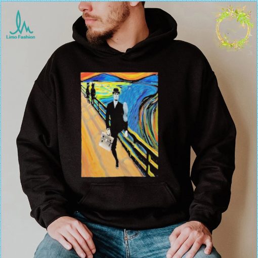 Silly walk van gogh The Scream t shirt