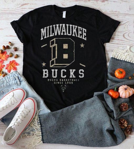 Since 1968 Icon Black Milwaukee Bucks Basketball Since 1969 T Shirt