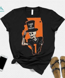 Skeleton Illinois Fighting Illini Land Of Lincoln Shirt