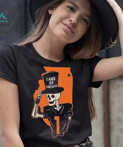 Skeleton Illinois Fighting Illini Land Of Lincoln Shirt