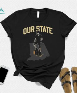 Skeleton Our Sate Football Map Shirt