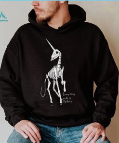 Skeleton Unicorn everything ends in mystery shirt