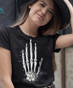 Skeleton hand quiet life art shirt