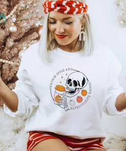 Skeleton pumpkin spice and reproductive rights shirt1