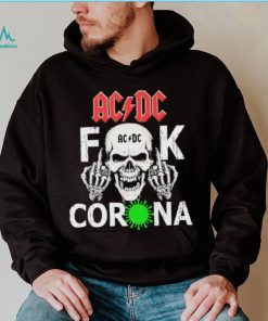 Skull AC DC Fuck Corona Virus Shirt