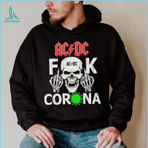 Skull AC DC Fuck Corona Virus Shirt