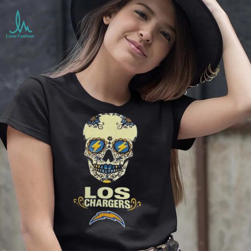 Skull Los Chargers T Shirt