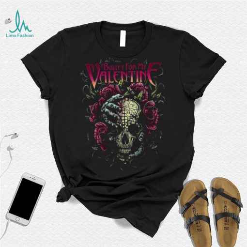 Skull N Roses Rock Band Bullet For My Valentine Shirt