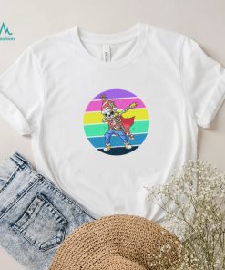 Skull Santa dabbing Merry Christmas shirt