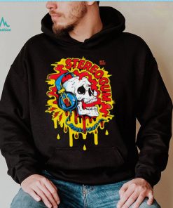 Skull with headphones art shirt