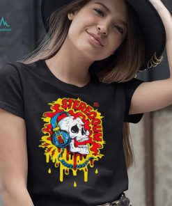 Skull with headphones art shirt