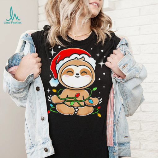 Sloth Christmas Tree Lights shirt