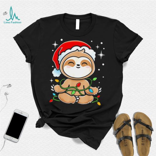 Sloth Christmas Tree Lights shirt