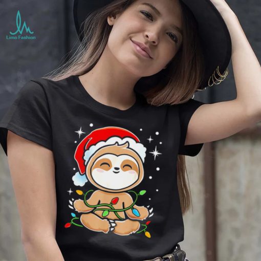 Sloth Christmas Tree Lights shirt