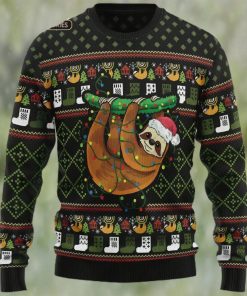 Sloth Light Ugly Christmas Sweater, Xmas Sweatshirt