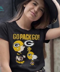 Snoopy Charlie Brown Go Pack Go Green Bay Packers Shirt