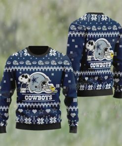 Snoopy Dallas NFL Football Ugly Christmas Sweater Gifts For Cowboys Fans