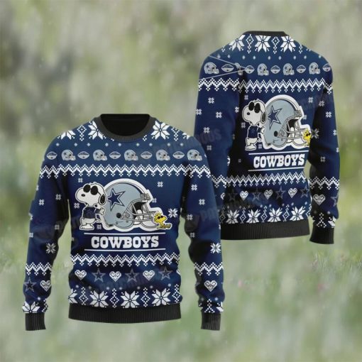 Snoopy Dallas NFL Football Ugly Christmas Sweater Gifts For Cowboys Fans