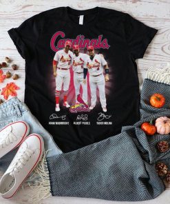 St Louis Cardinals Adam Wainwright Albert Pujols Yadier Molina signatures men’s 2022 shirt