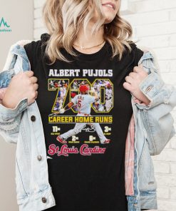 St Louis Cardinals Albert Pujols 700 Career Homeruns signature 2022 shirt2