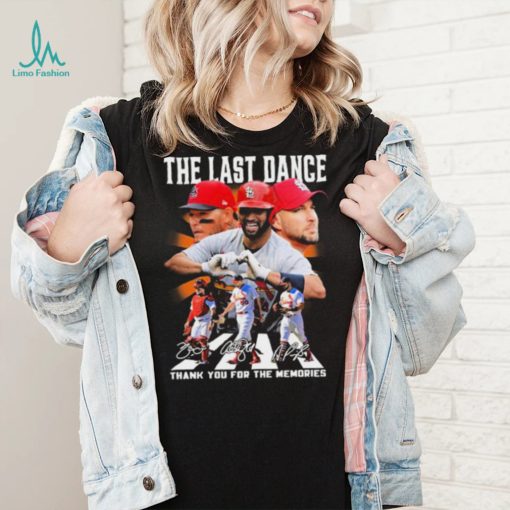 St. Louis Cardinals Abbey Road The Last Dance Thank You For The Memories Signature Shirt