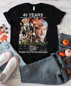 Star Wars 46 Years 1977 2023 Signatures Thank You For The Memories Shirt