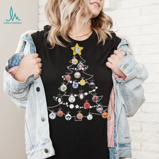 Star Wars Characters Ornaments Christmas Tree Shirt
