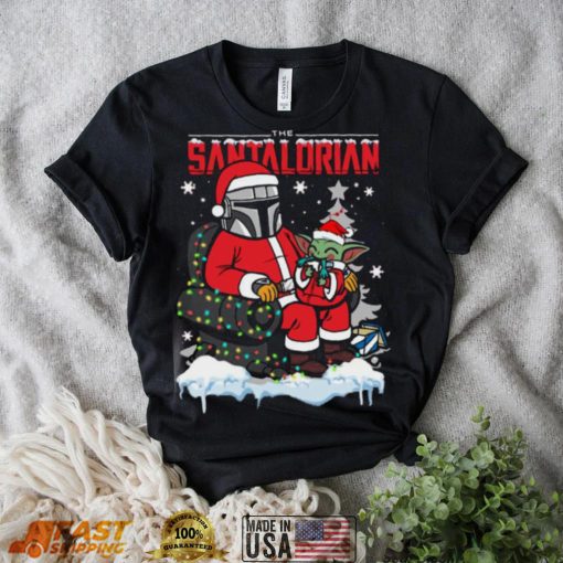 Star Wars Christmas Shirt The Santalorian And Baby Yoda
