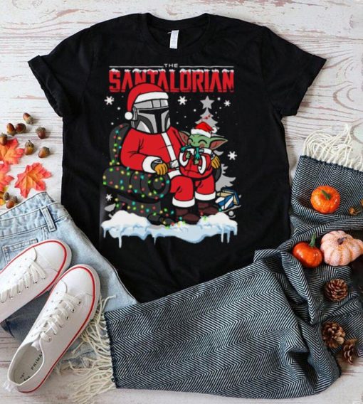 Star Wars Christmas Shirt The Santalorian And Baby Yoda