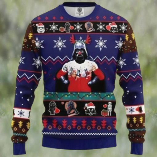 Star Wars Funny Christmas Knitting Pattern 3D Ugly Christmas Sweater