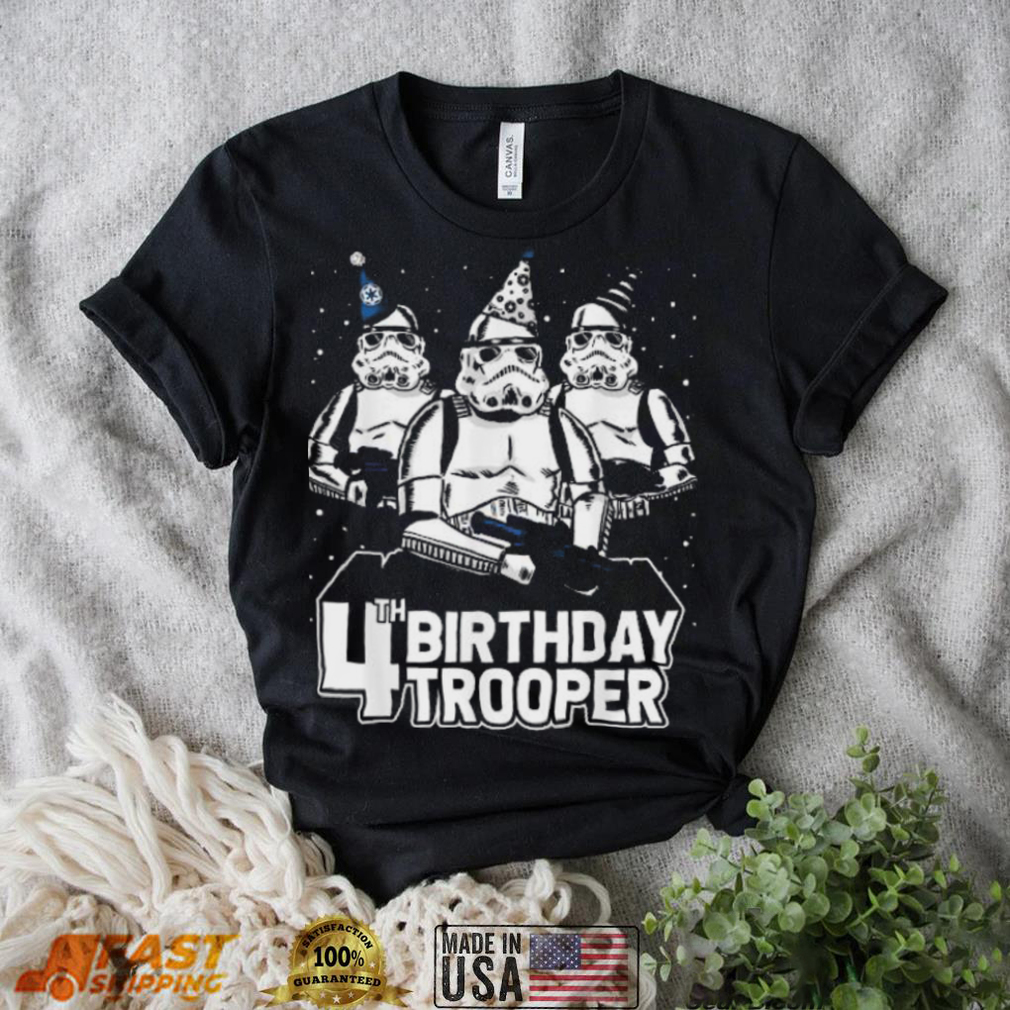 Star wars stormtrooper party hats trio 4th birthday trooper shirt Star wars stormtrooper party hats trio 4th birthday trooper shirt
