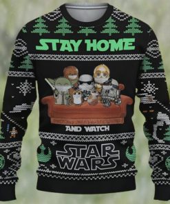 Stay Home And Watch Star Wars Ugly Christmas Sweater