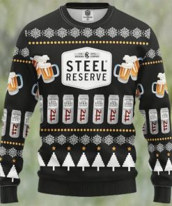 Steel Reserve Beer Ugly Christmas Sweater, Faux Wool Sweater, Gifts For Beer Lovers, International Beer Day, Best Christmas Gifts For 2022 – Prinvity