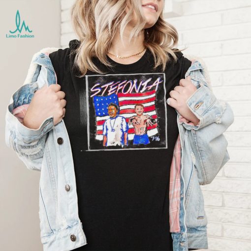 Stefonia American flag shirt