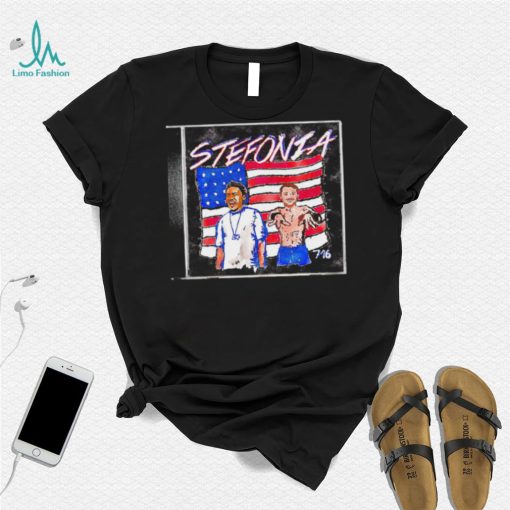 Stefonia American flag shirt