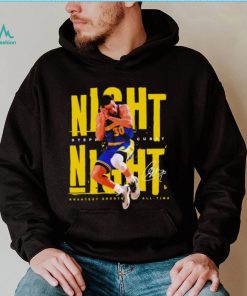 Stephen Curry Night Night greatest shooter of all time signature shirt