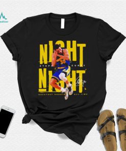 Stephen Curry Night Night greatest shooter of all time signature shirt