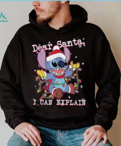 Stitch Dear Santa Just Bring Coffee Xmas Shirt