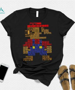 Super Mario Bros searching for Princesses in Castles since 1985 retro game shirt