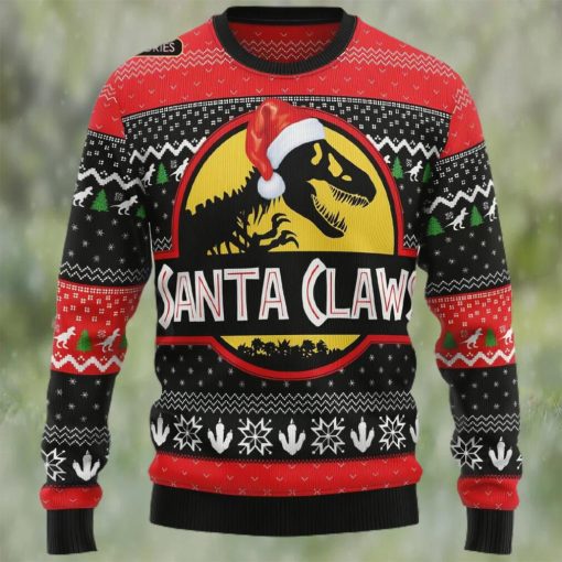 T Rex Santa Claws Christmas Ugly Christmas Sweater Sweatshirt