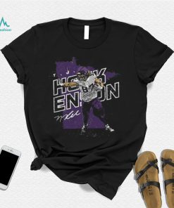 T.J. Hockenson Minnesota Vikings Player Map signature shirt