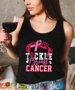 Tackle Football Pink Ribbon Breast Cancer Awareness T Shirt