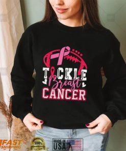Tackle Football Pink Ribbon Breast Cancer Awareness T Shirt1