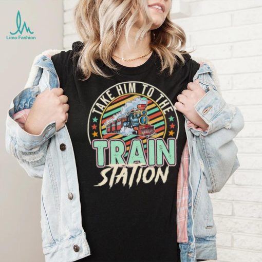 Take Him To The Train Station Retro Color Yellowstone Dutton Shirt