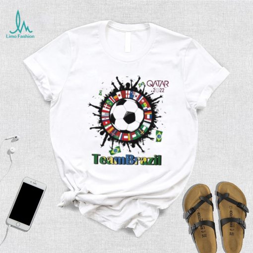 Team Brazil Qatar World Cup 2022 t shirt