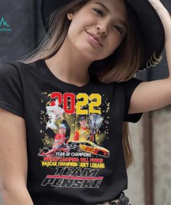Team Penske Will Power And Joey Logano Year Of Champions 2022 Signatures Shirt