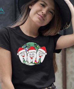 Teeth Santa Hat Chrismas Xcool Giftmas Dental Assistant Hygienist Meaningful Gif Shirt